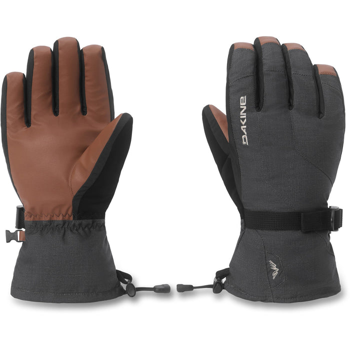 Dakine Scout 2.0 Snowboard Gloves Men's Large Carbon Heather w/ Removable Liners