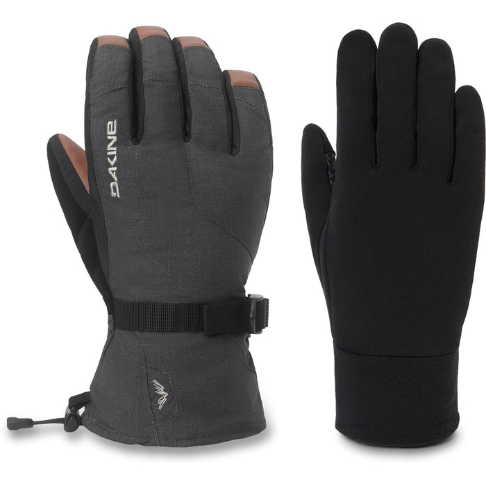 Dakine Scout 2.0 Snowboard Gloves Men's Large Carbon Heather w/ Removable Liners