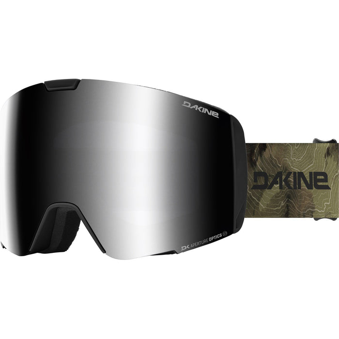 Dakine Sector Plus Snow Goggles, Earth Topo Frame, Silver Mirror Plus Storm Rose