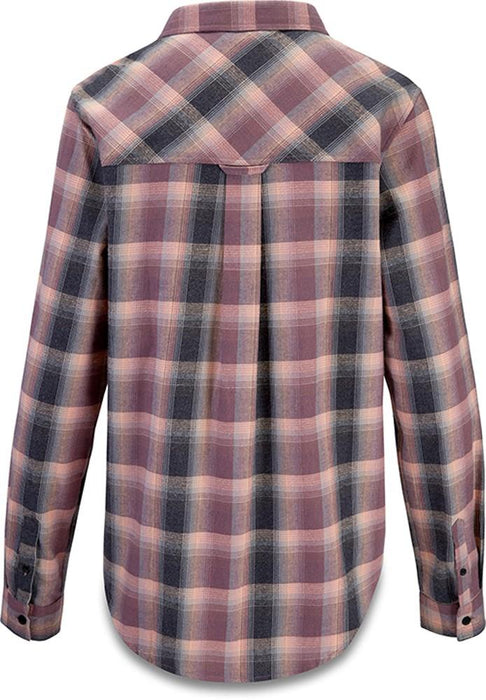 Dakine Senora Flannel Long Sleeve Shirt, Women's Medium, Faded Mauve Plaid New