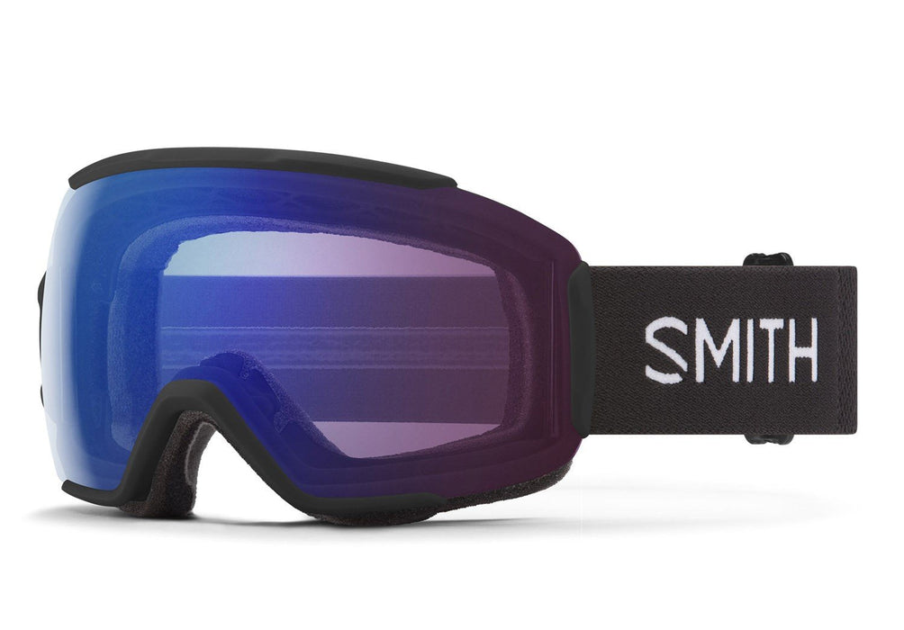Smith Sequence OTG Ski/Snow Goggles Black, ChromaPop Photochromatic Rose Flash