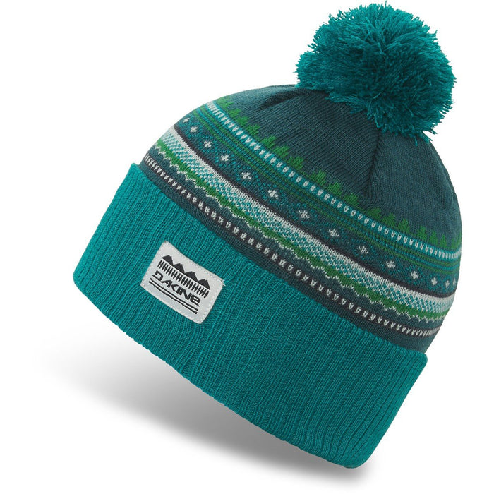 Dakine Shelby Acrylic Knit Pom Beanie Women's Deep Lake / Bright Teal New