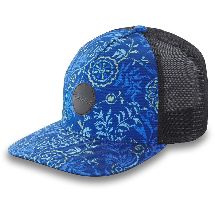 Dakine Shoreline Trucker Hat Snapback Cap Women's Ornamental Deep Blue Print New
