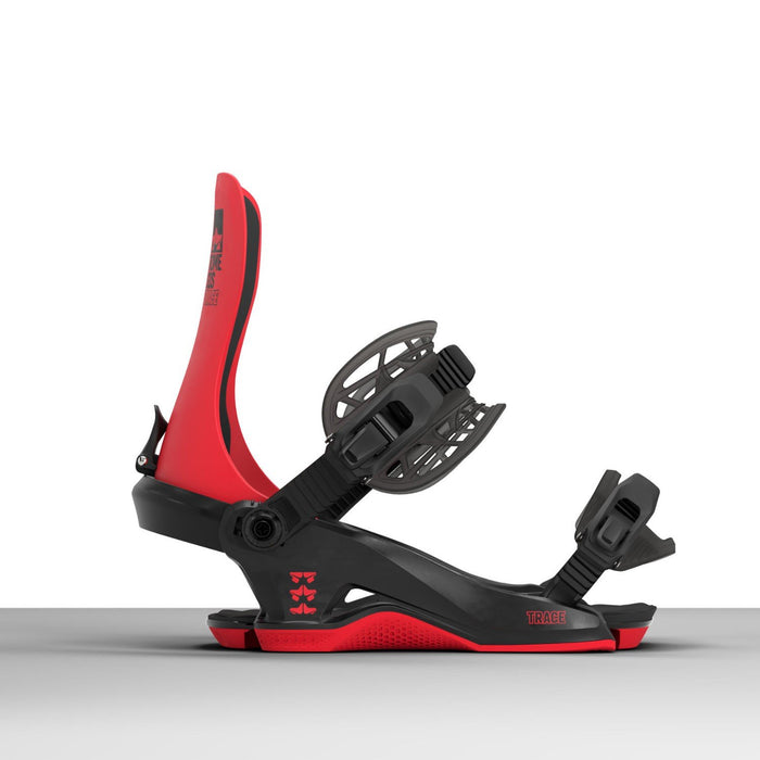 Rome Trace Snowboard Bindings Mens L/XL Black/Red (US 10.5+) New 2025