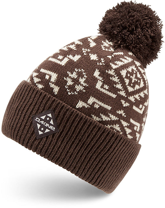 Dakine Women's Silverton Acrylic Pom Beanie Rust Brown New