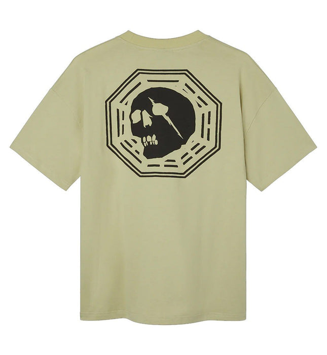 Capita Snowboards Skull Short Sleeve Tee Shirt Men's Size XL Light Sage New