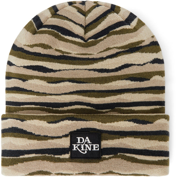 Dakine Skyler Jacquard Fine Knit Acrylic Cuffed Beanie Tiger Camo New