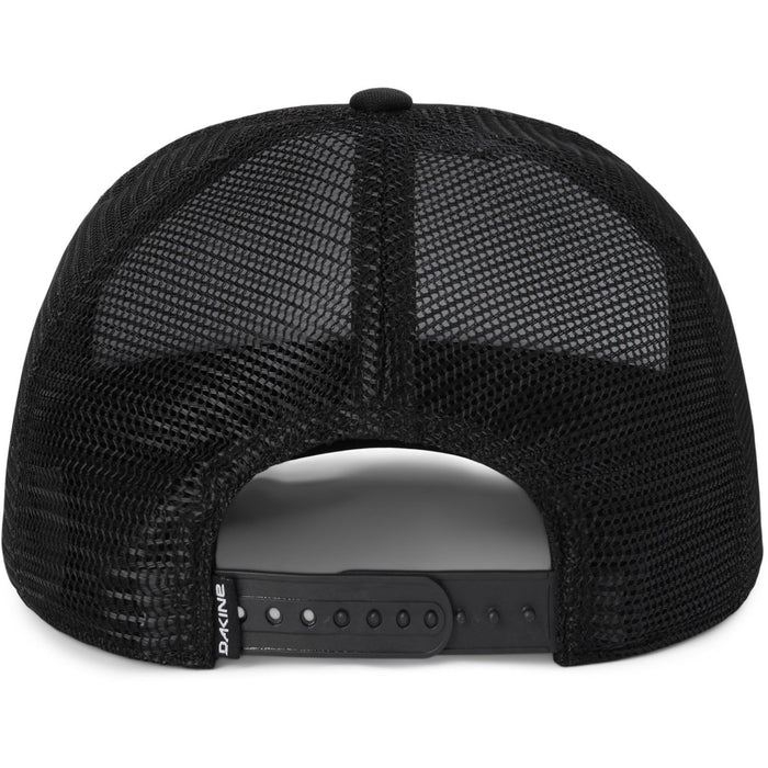 Dakine Staycation Trucker Cap Snapback Mid Crown Curved Brim Hat Shaka Black New
