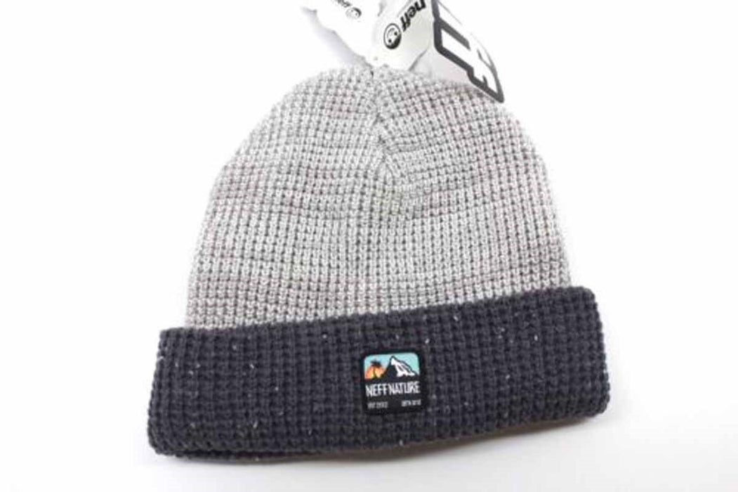NEFF Scout Mens Beanie Charcoal Grey White