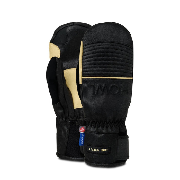 Howl Sexton Heavyweight Snowboard Mitts, Unisex Medium, Black and Tan New