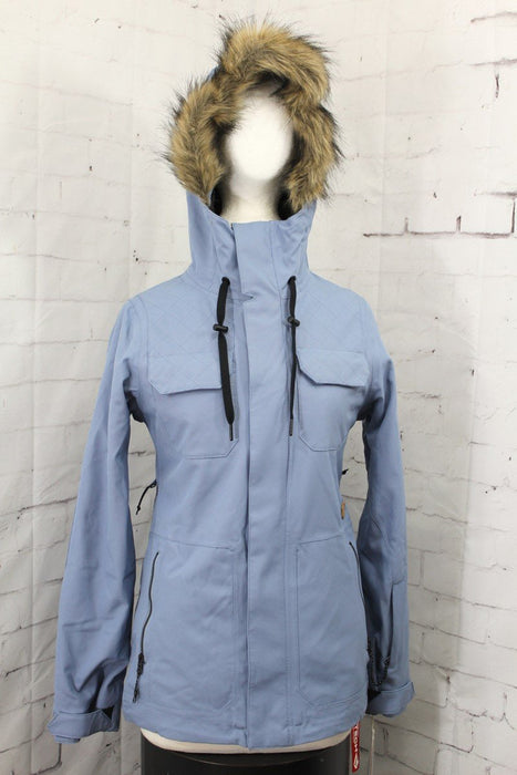 Volcom Shadow Insulated Snow Jacket, Women's Extra Small/XS, Washed Blue New