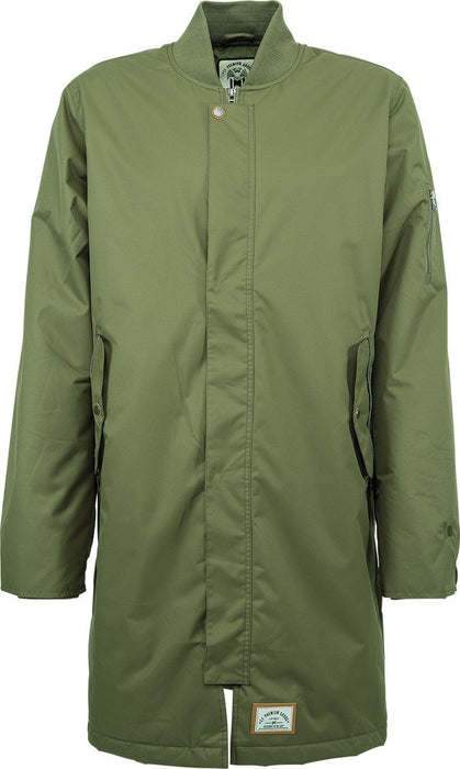 L1 Sheffield Snowboard Jacket Mens Size Large Military Green Long Bomber