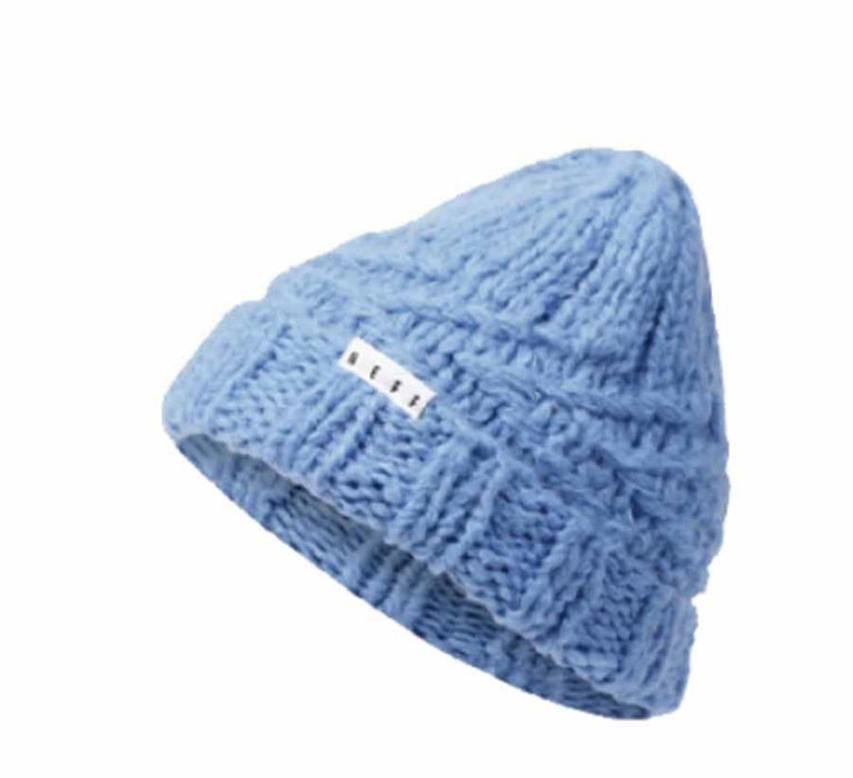NEFF Women's Sierra Acrylic Chunky Knit Beanie, Sky Blue One Size Fits Most New