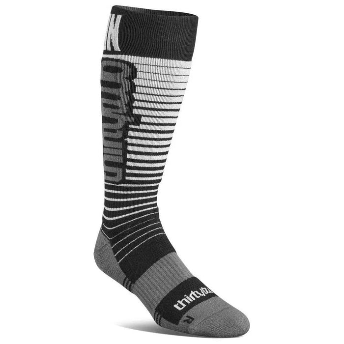 Thirtytwo Men's Signature Merino Wool Blend Snowboard Socks L/XL Black/Silver