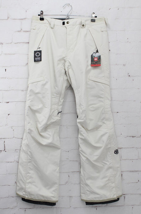 686 Smarty 3-in-1 Cargo Snowboard Pants, Women's Small, Birch White New