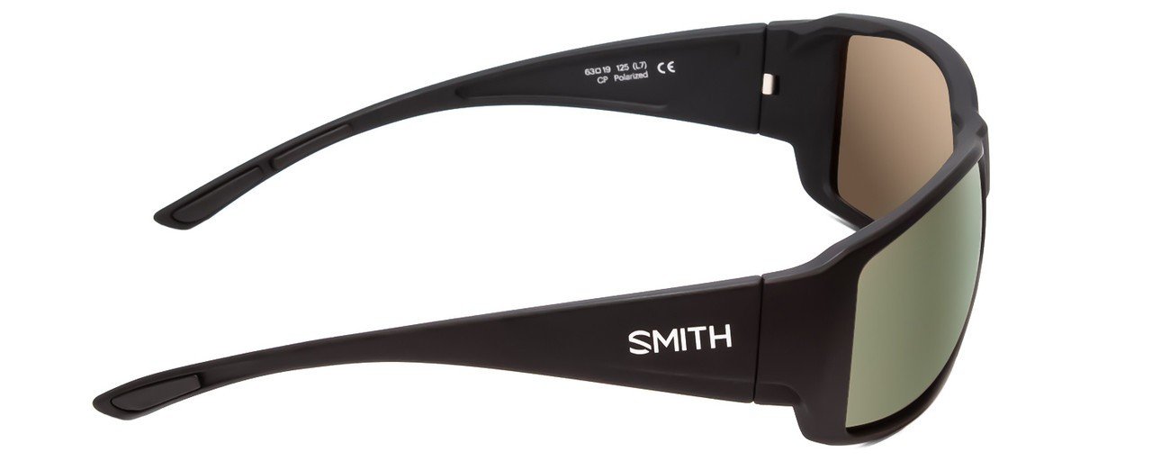 Smith Guide's Choice XL Sunglasses Matte Black, Polarized Gray Green Lenses New