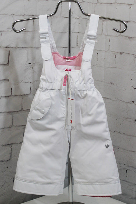 Obermeyer Kid's Snoverall Insulated Snow Pants, Toddler Size 1, White New