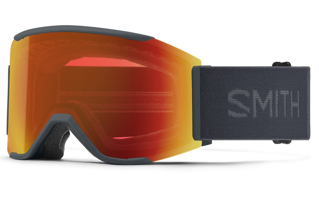 Smith Squad Mag Ski / Snow Goggles Slate, Everyday Red Mirror Lens +Bonus New