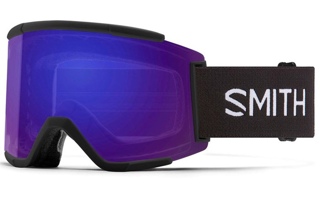 Smith Squad XL Snow Goggles Black Frame, Everyday Violet Mirror Lens +Bonus New