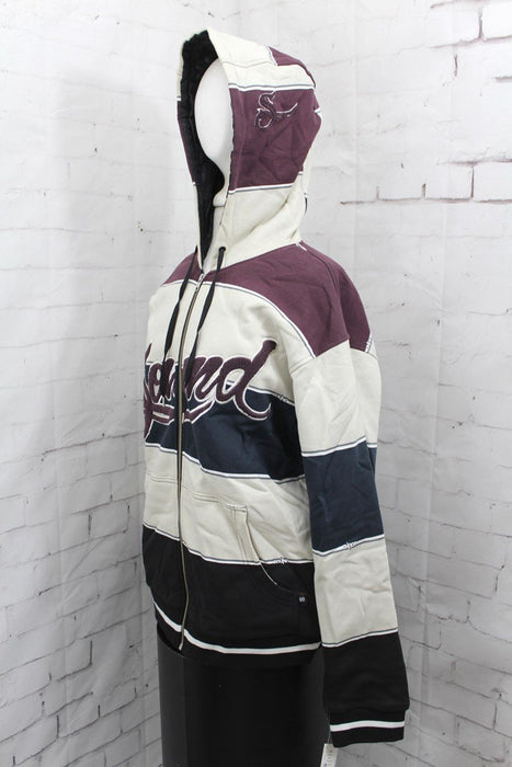 Sound Stripe Full-Zip Hoodie/Hoody, Men's Small, Technine Sand Print New