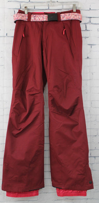 O'Neill Star Belted Ski and Snowboard Pants, Womens Extra Small XS, Cabernet