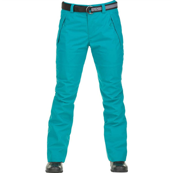 O'Neill Star Belted Ski and Snowboard Pants, Women's Medium, Pagoda Blue