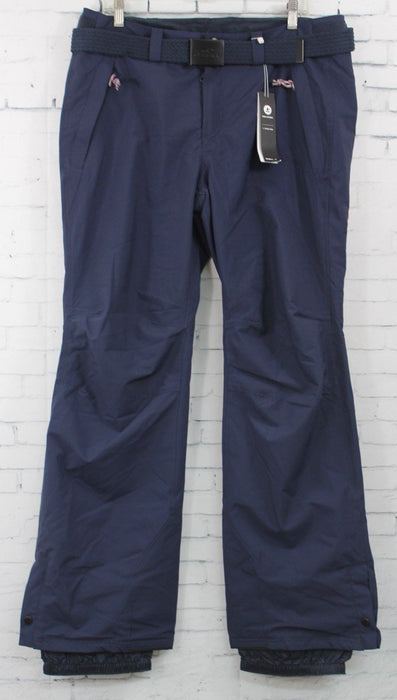 O'Neill Star Belted Ski and Snowboard Pants, Women's Large, Blue Nights