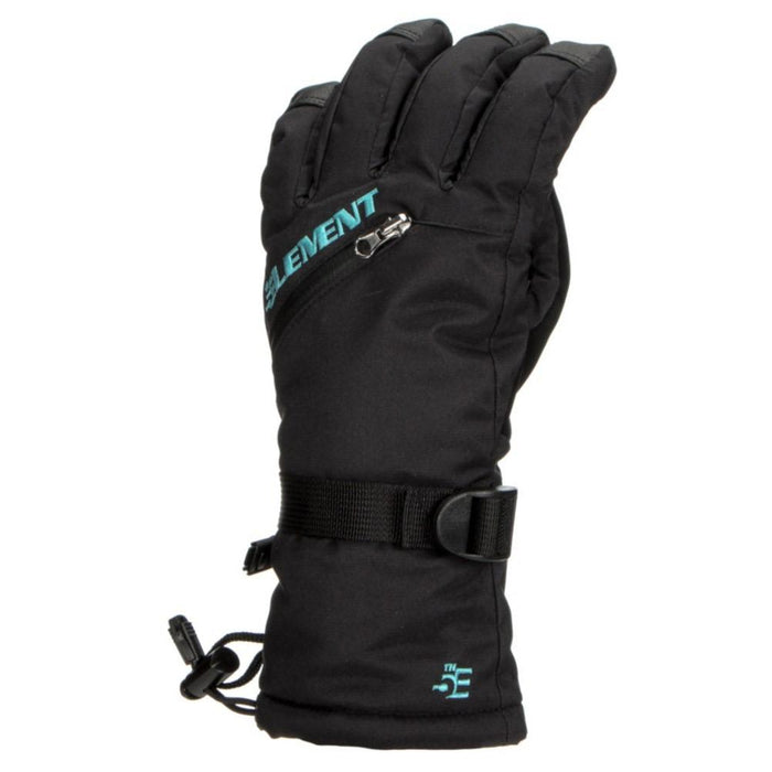 5th Element Stealth Snowboard Gloves Women's Large Black New