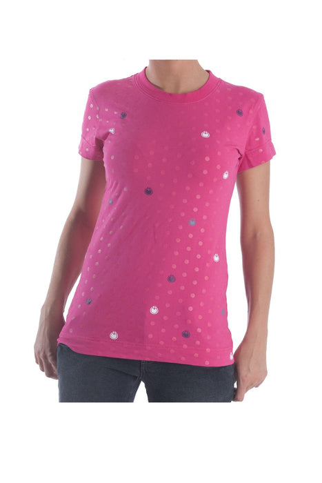 Nomis Stray Short Sleeve T-Shirt, Women's Medium, Pink with Polka Dots