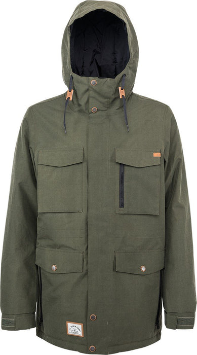 L1 Sutton M-65 Insulated Snowboard Jacket Mens Size Large Military Green