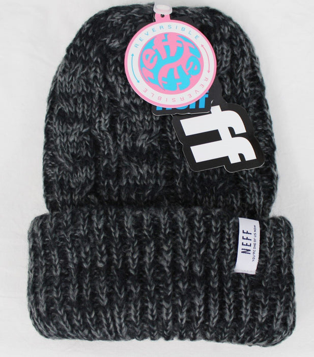 NEFF Syke Reversible Womens Beanie Black