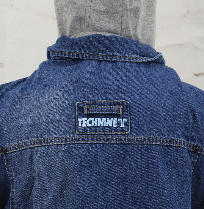 Technine Denim Vest Snowboard Jacket Mens Size Small Indigo Fade Heather New