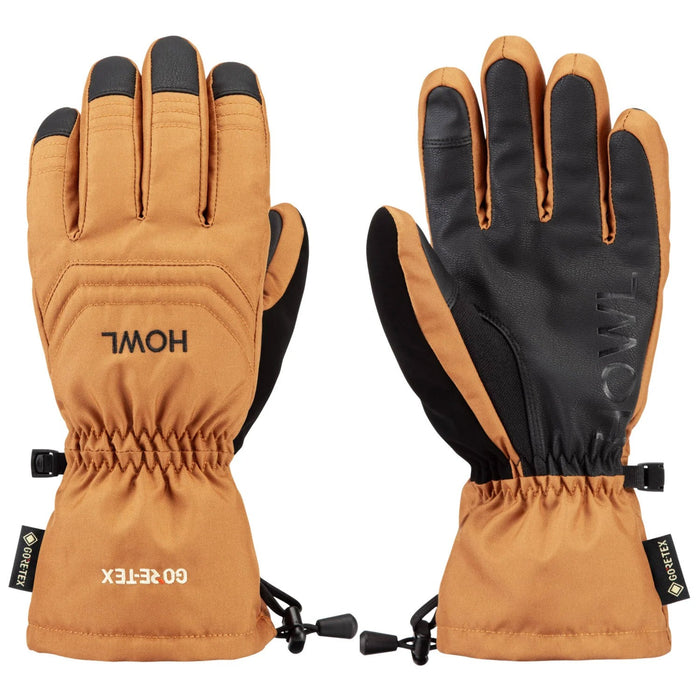 Howl Team Gore-Tex Midweight Snowboard Gloves, Unisex Extra Large / XL Brown New