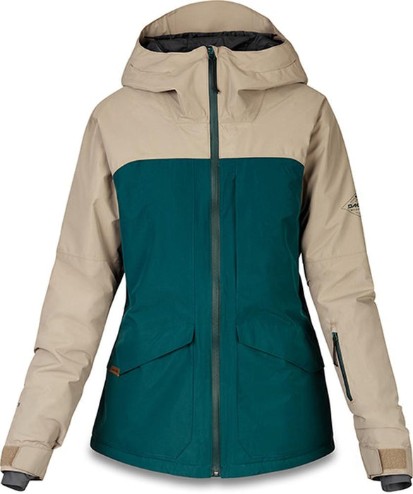 Dakine Tilly Jane Gore-Tex 2L Snowboard Jacket Women's Medium Deep Teal / Stone