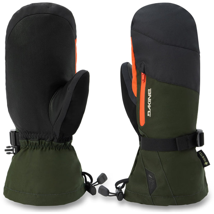 Dakine Titan 2.0 Leather DLX Gore-Tex Mitts Mens Large Rosin w/ Removable Liners