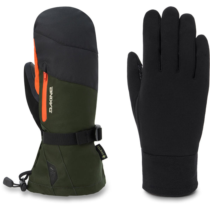 Dakine Titan 2.0 Leather DLX Gore-Tex Mitts Mens Large Rosin w/ Removable Liners