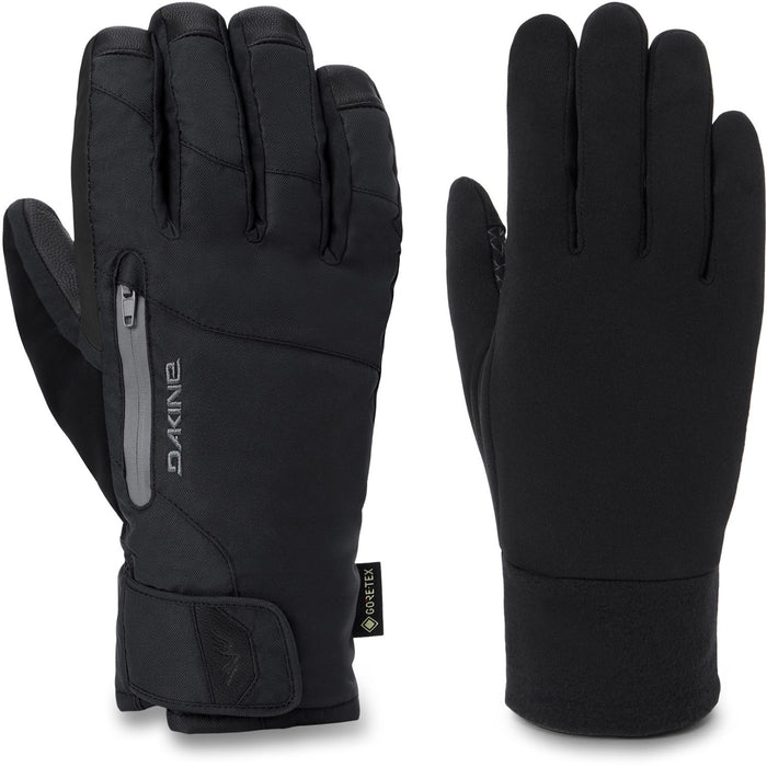 Dakine Titan 2.0 Leather DLX Gore-Tex Short Gloves Mens Large Black w/ Liner New