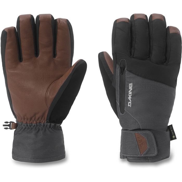 Dakine Titan 2.0 Leather DLX Gore-Tex Short Gloves Mens Large Carbon Heather New