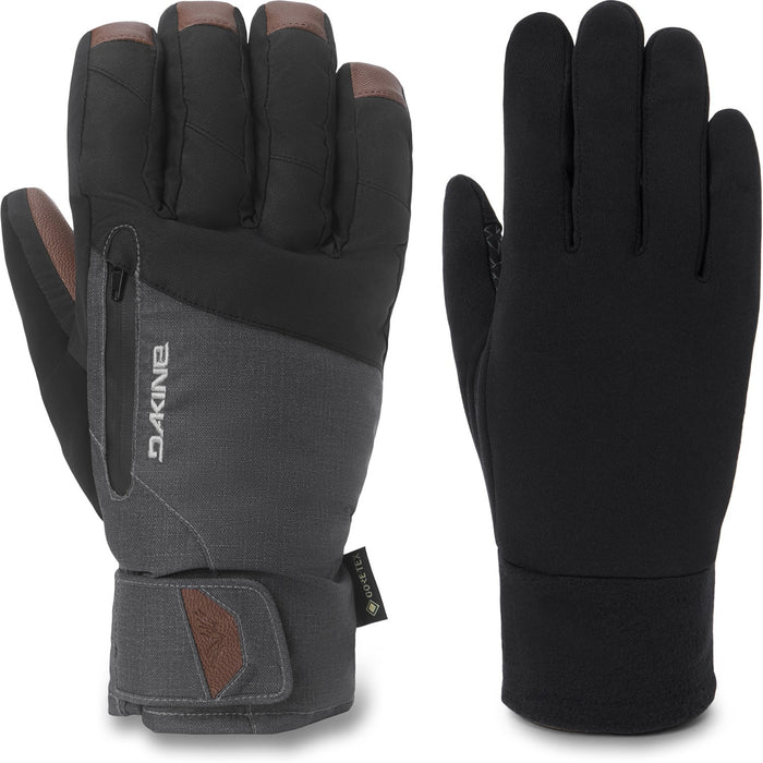 Dakine Titan 2.0 Leather DLX Gore-Tex Short Gloves Mens Large Carbon Heather New