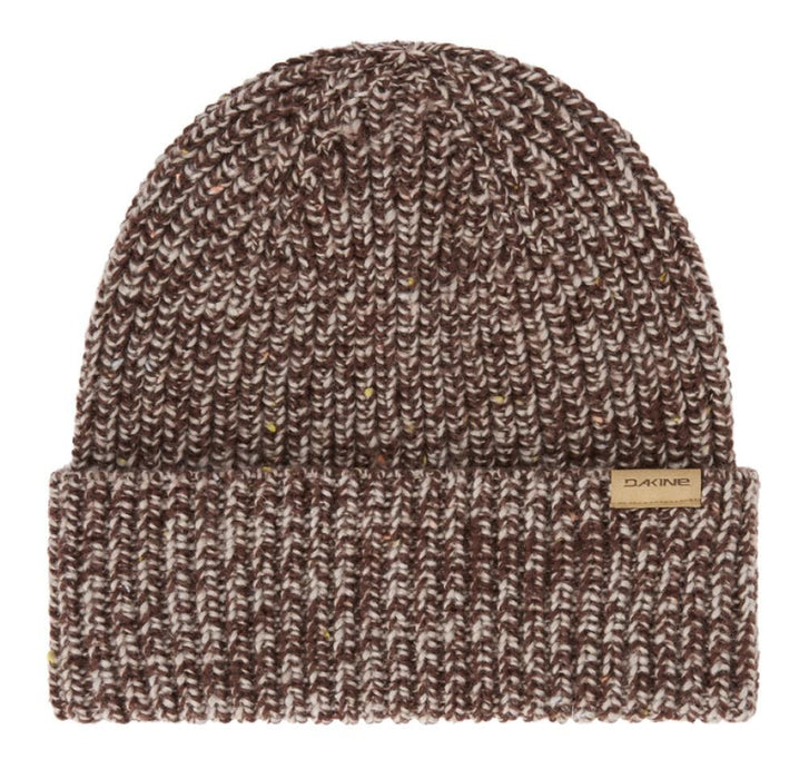 Dakine Toni Beanie Chunky Heathered Rib Knit Cuffed Chicory Coffee Heather New