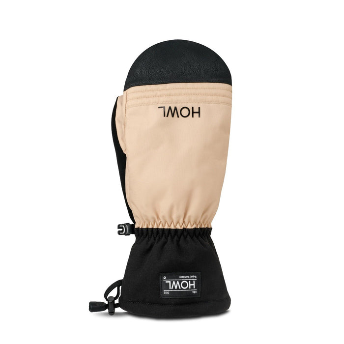 Howl Team Midweight Snowboard Mitts, Unisex Large, Beige New