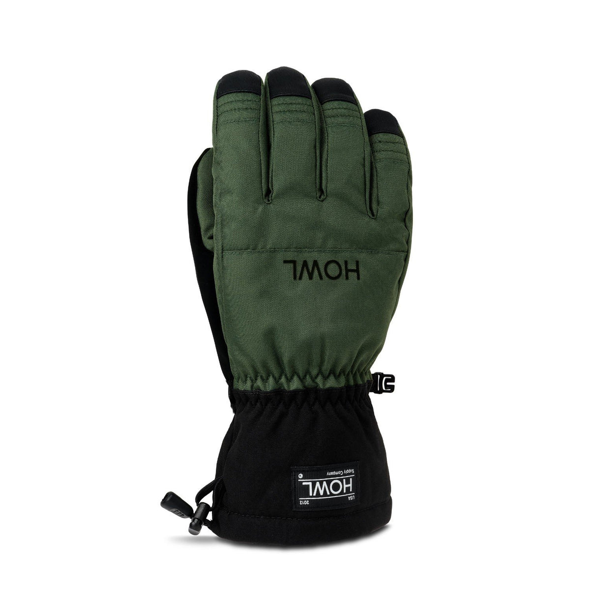 Howl Team Midweight Snowboard Gloves, Unisex Large, Army Green New ...