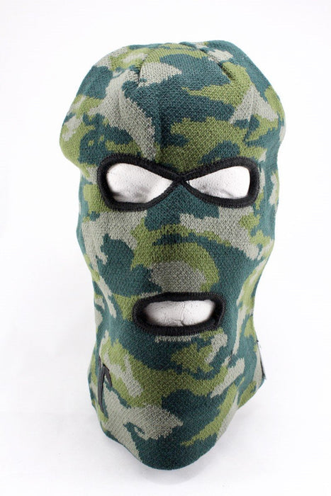 Technine Winter Acrylic Ski / Face Mask, Adult One Size Balaclava, Camo