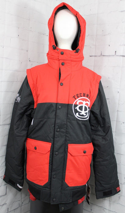 Technine Supa Puff Insulated Snowboard Jacket / Vest, Men's Small, Black / Red