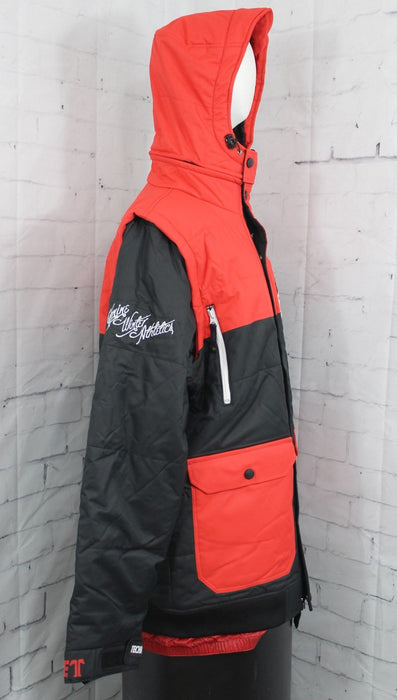 Technine Supa Puff Insulated Snowboard Jacket / Vest, Men's Small, Black / Red