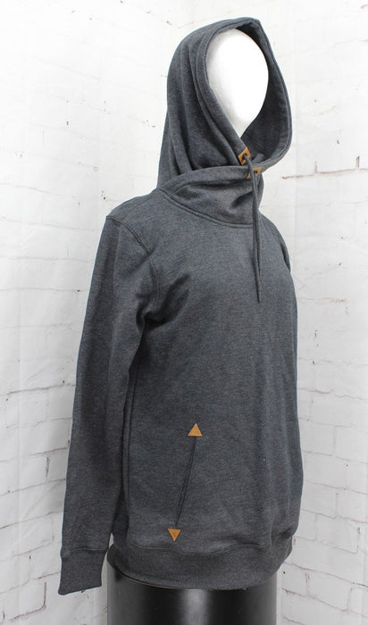 Volcom Women's Tower Pullover Fleece Hoodie Medium Black Heather New