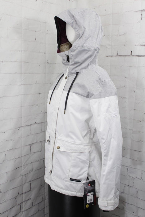 686 Treasure Insulated Snow Jacket, Women's Large, White Engineered