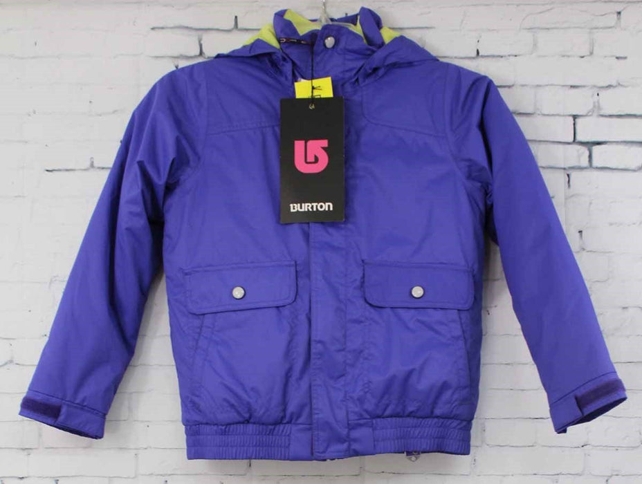 Burton Twist Bomber Insulated Youth Snowboard Jacket Girl's Medium Celestial New