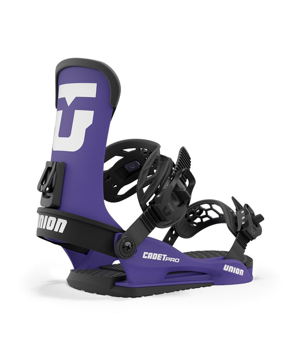 Union Cadet Pro Youth Snowboard Bindings Medium (US 6-7.5) Purple New 2024