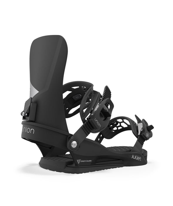 Union Juliet Snowboard Bindings, Womens Large (US Womens 9-11), Black New 2024